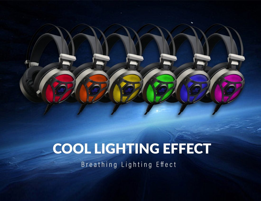 Madtech H701 Silver Vibration RGB Gaming Headset