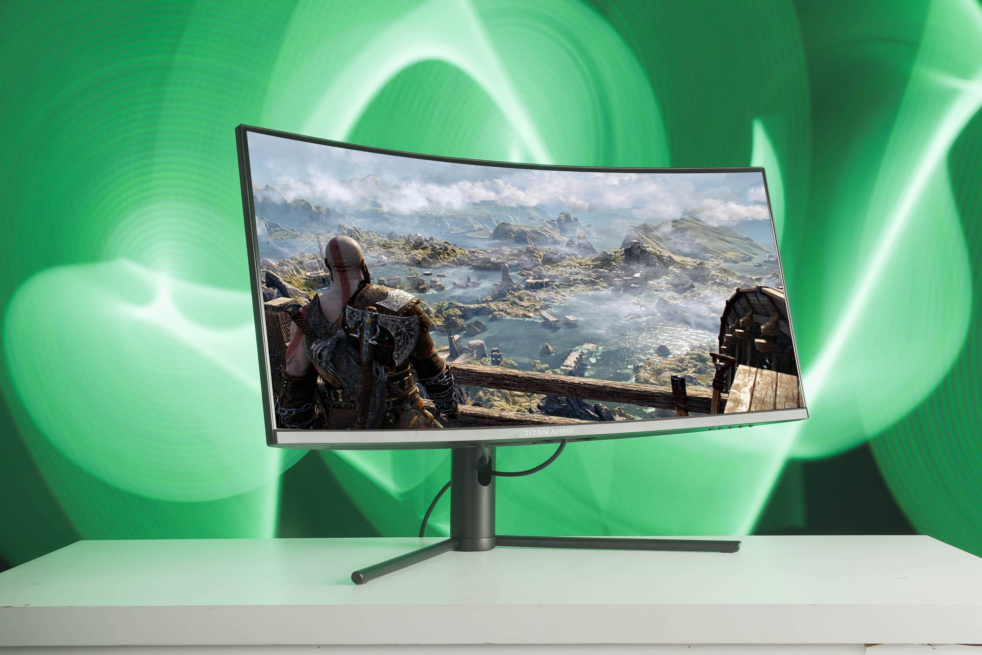 TITAN ARMY 34” CONG Ultrawide 2K WQHD 144Hz 1ms 219 Gaming Monitor (C34CHR) NEW phukienmaytinh88